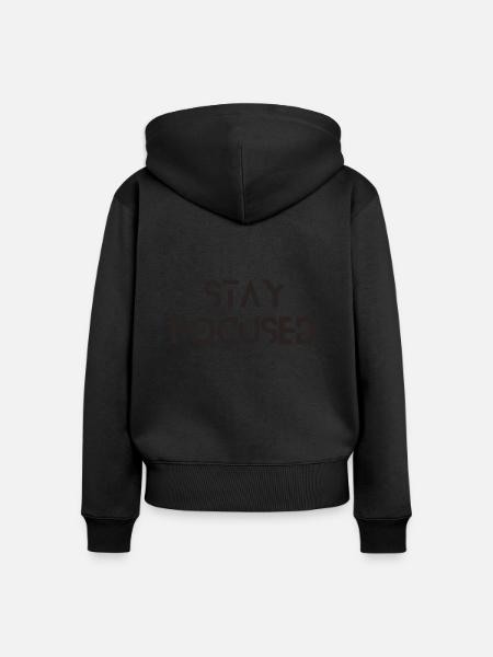 Stay Focused - Frauen Premium Bio Zip Hoodie - 