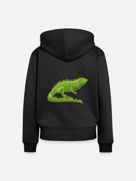 Wildtiere - Frauen Premium Bio Zip Hoodie - Schwarz
