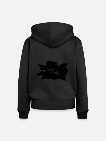 Rally - Evolution - Frauen Premium Bio Zip Hoodie - Schwarz
