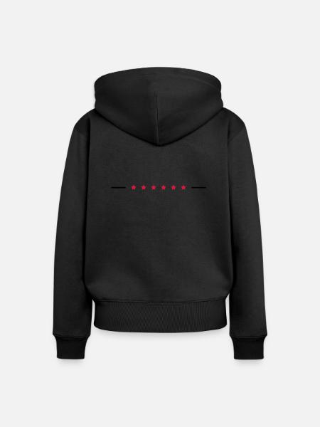 Stars Line - Frauen Premium Bio Zip Hoodie - Schwarz