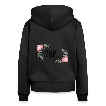 May 2023 - Women's Premium Organic Zip Hoodie - black - Back - Julia (174cm)