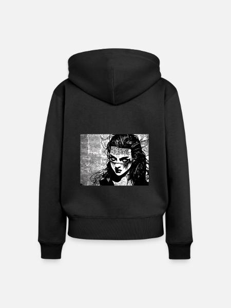 Dreifaltigkeit #5 - Frauen Premium Bio Zip Hoodie - Schwarz