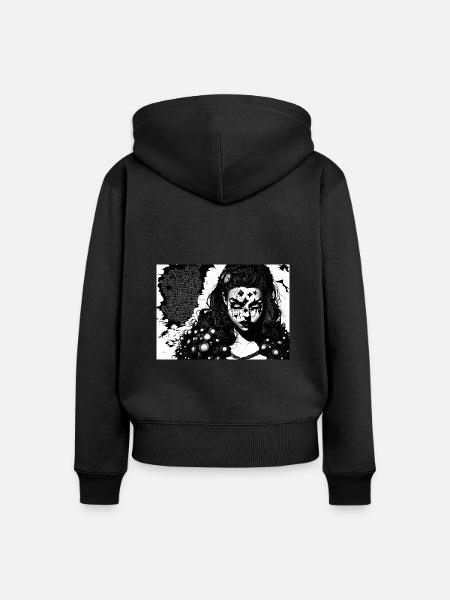 Dreifaltigkeit #7 - Frauen Premium Bio Zip Hoodie - Schwarz