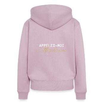 Nennen Sie mich Mrs. Gold - Zukünftige Braut - Frauen Premium Bio Zip Hoodie - Altrosa - Hinten - Julia (174cm)