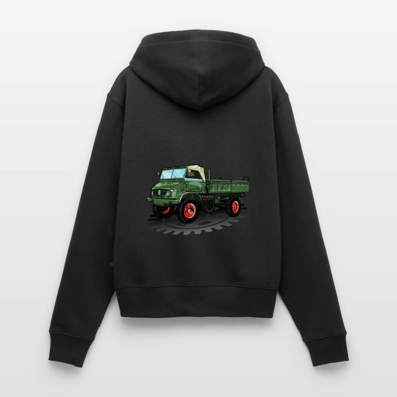 Unimog - Oldtimer - Offroad - Universal motor device Women's Premium Organic Zip Hoodie