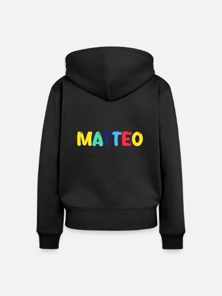 Name - Matteo - Frauen Premium Bio Zip Hoodie -