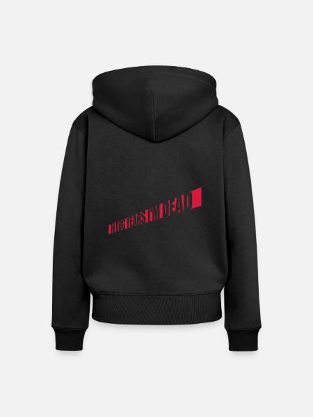 in dog years Dead - Frauen Premium Bio Zip Hoodie - Schwarz