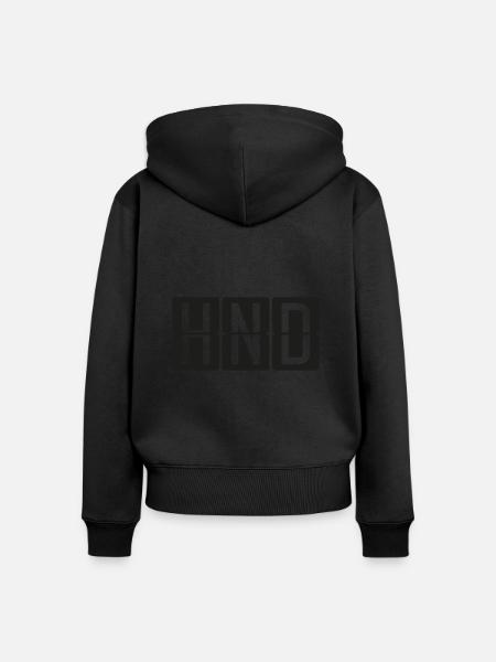 Tokio - Frauen Premium Bio Zip Hoodie - Schwarz