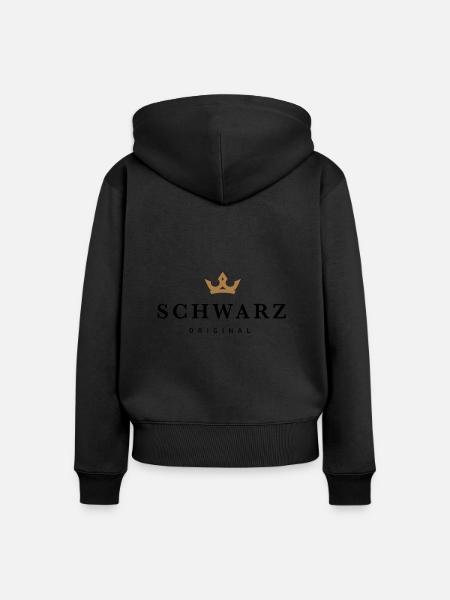 Schwarz - Frauen Premium Bio Zip Hoodie - Schwarz
