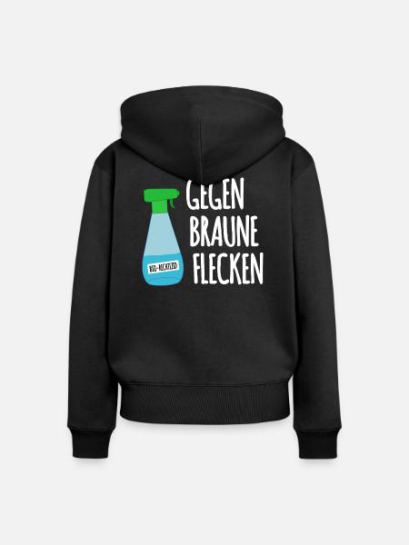 Rechtizid - Frauen Premium Bio Zip Hoodie - Schwarz