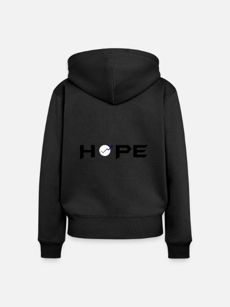 Bitcoin Trading Crypto Aktien - Frauen Premium Bio Zip Hoodie - Schwarz