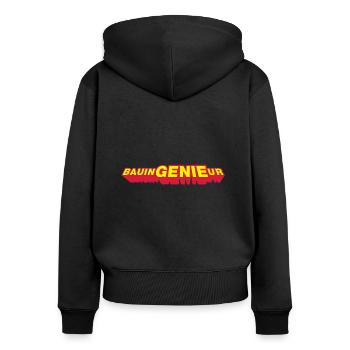 Civil, Superhero - Women's Premium Organic Zip Hoodie - black - Back - Julia (174cm)