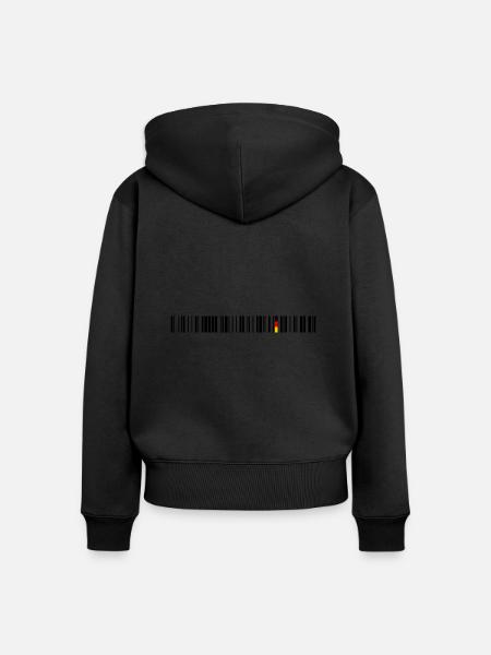 Deutschland - Frauen Premium Bio Zip Hoodie - Schwarz