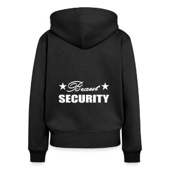 Junggesellinnenabschied - Frauen Premium Bio Zip Hoodie - Schwarz - Hinten - Julia (174cm)