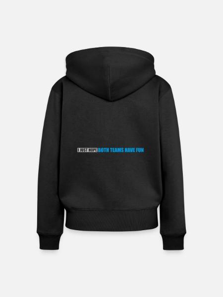 Both Teams Have Fun - Frauen Premium Bio Zip Hoodie - Schwarz