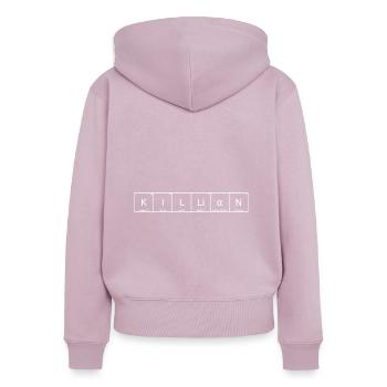 Killian Name Vorname Chemie Periodensystem Element - Frauen Premium Bio Zip Hoodie - Altrosa - Hinten - Julia (174cm)