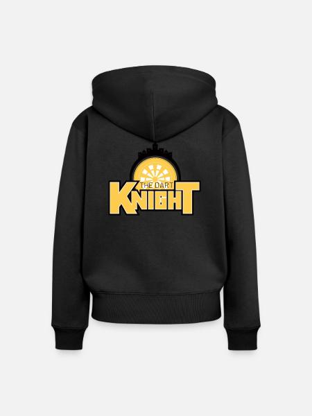 Dart Knight Castle - Frauen Premium Bio Zip Hoodie - Schwarz