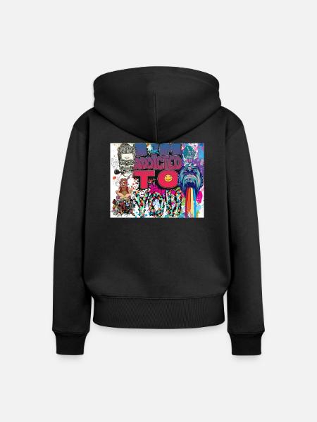 2 Original - Frauen Premium Bio Zip Hoodie - Schwarz