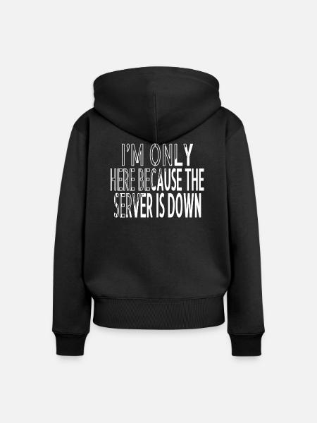frontend developer fathersday computer scientist - Frauen Premium Bio Zip Hoodie - Schwarz