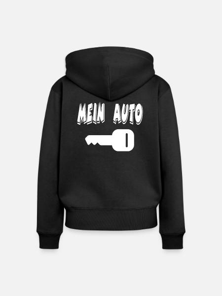 Auto - Frauen Premium Bio Zip Hoodie - Schwarz