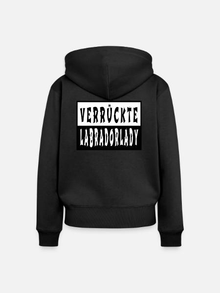 hunderasse hundefreund geschenkidee witzig - Frauen Premium Bio Zip Hoodie - Schwarz