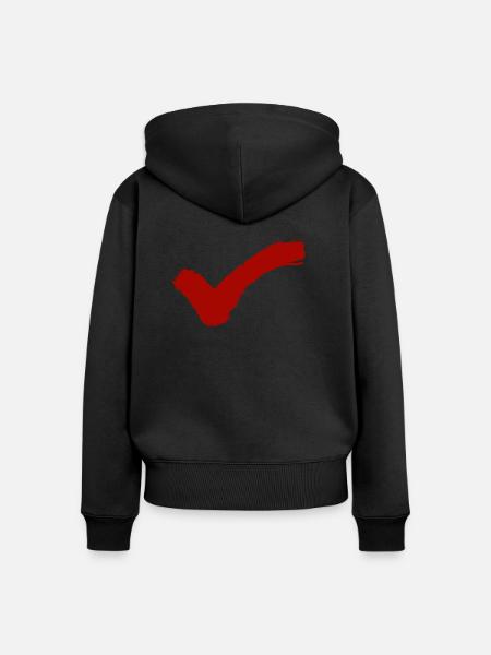 Hacken - Frauen Premium Bio Zip Hoodie - Schwarz
