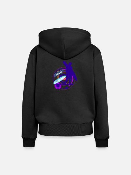 Aloha - Frauen Premium Bio Zip Hoodie - Schwarz