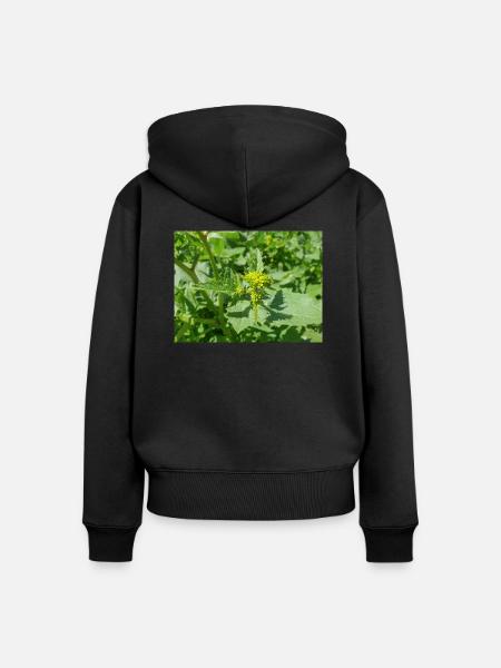 schwarzer Senf Rhamphosp - Frauen Premium Bio Zip Hoodie - Schwarz