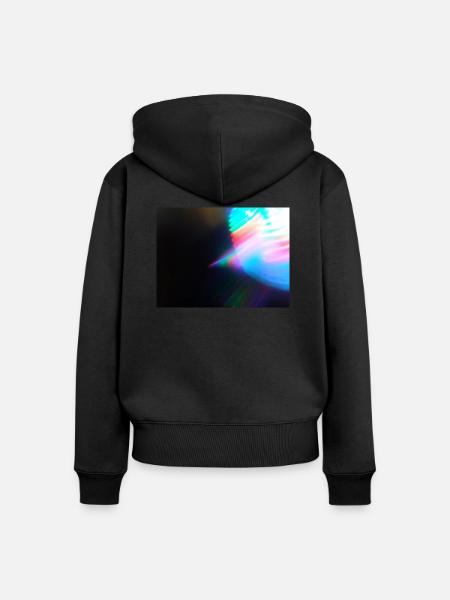 Neon Wheels - Frauen Premium Bio Zip Hoodie - Schwarz
