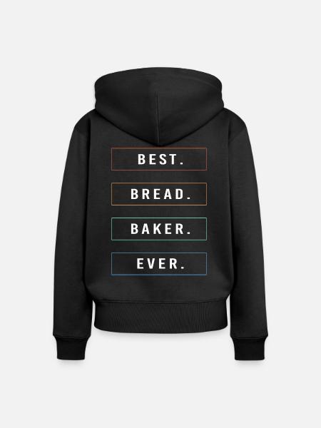 Bäcker Bäckerin Backen - Frauen Premium Bio Zip Hoodie - Schwarz