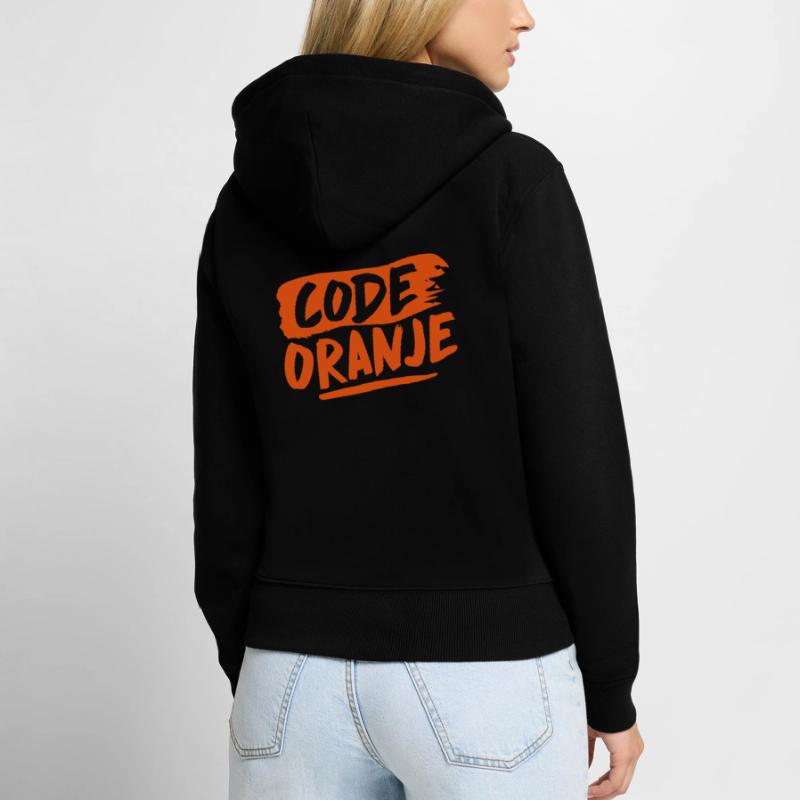 Code orange Women's Premium Organic Zip Hoodie