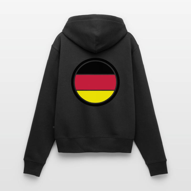 Germany Emblem Women's Premium Organic Zip Hoodie