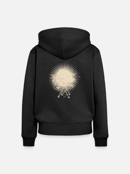 Vector background de - Frauen Premium Bio Zip Hoodie - Schwarz