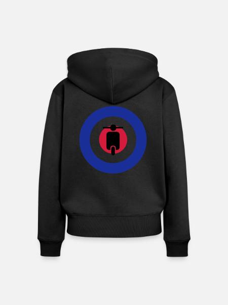 Roller Mods Ziel - Frauen Premium Bio Zip Hoodie - Schwarz