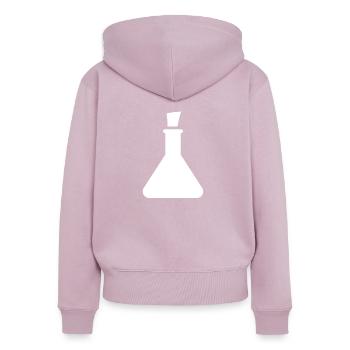 Halloween Reagenzglas - Frauen Premium Bio Zip Hoodie - Altrosa - Hinten - Julia (174cm)