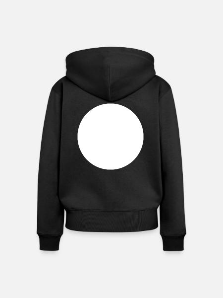Kreis - Frauen Premium Bio Zip Hoodie - Schwarz