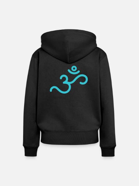 OM 17 - Frauen Premium Bio Zip Hoodie - Schwarz