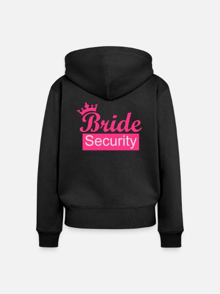Bride - Frauen Premium Bio Zip Hoodie - Schwarz