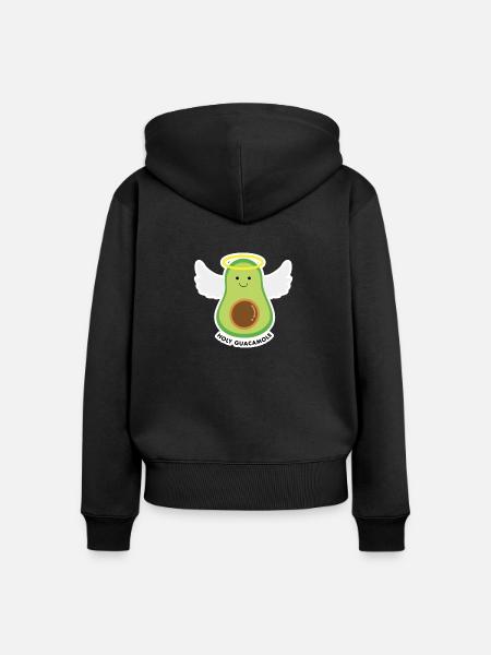 Holy Guacamole - Frauen Premium Bio Zip Hoodie - Schwarz