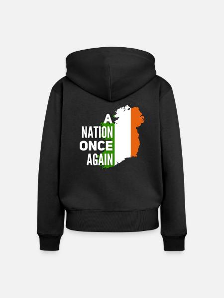 Irland - Frauen Premium Bio Zip Hoodie - Schwarz
