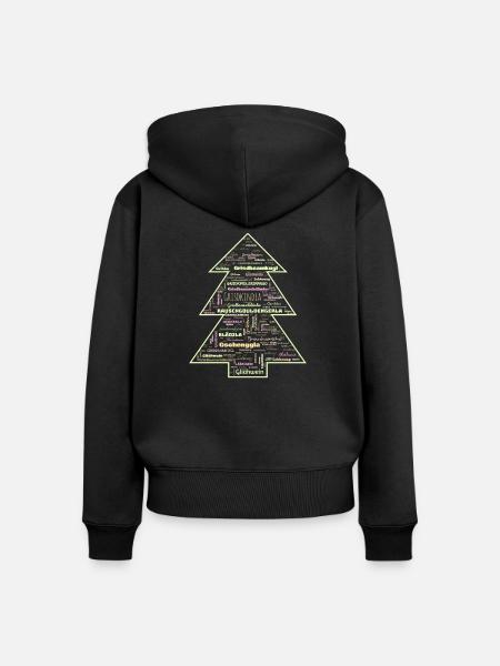 Christkind - Frauen Premium Bio Zip Hoodie - Schwarz