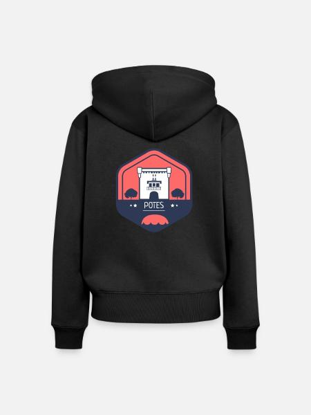 Die Töpfe - Frauen Premium Bio Zip Hoodie - Schwarz