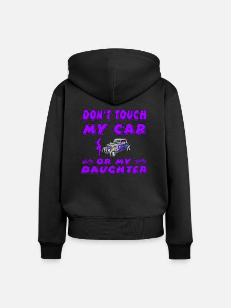 Auto - Frauen Premium Bio Zip Hoodie - Schwarz