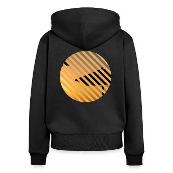 T-Shirt Urlaub Strand Ferien Sommer Sonne Geschenk - Frauen Premium Bio Zip Hoodie - Schwarz - Hinten - Julia (174cm)