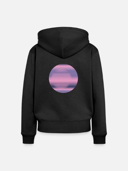 Der Planet Venus - Frauen Premium Bio Zip Hoodie - Schwarz