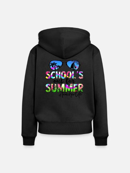 Abschlussfeier 2024 Abiturfeier - Frauen Premium Bio Zip Hoodie - Schwarz