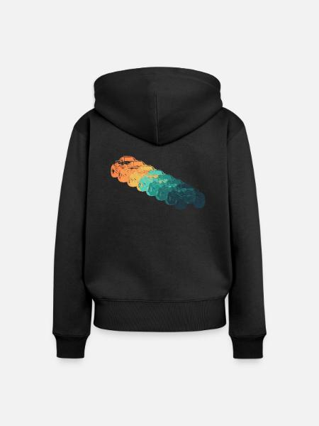 Geländewagen - Monster Truck - Frauen Premium Bio Zip Hoodie - Schwarz