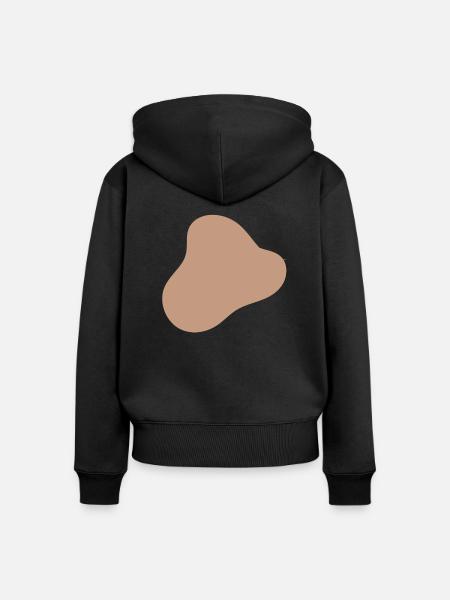 BlobDesign - Frauen Premium Bio Zip Hoodie - Schwarz