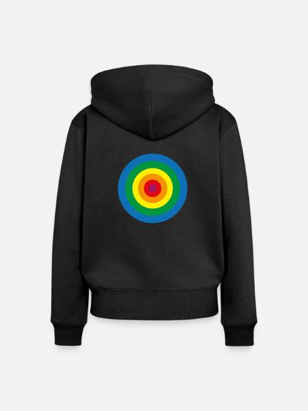 Spectrum Sphere - Frauen Premium Bio Zip Hoodie - Schwarz