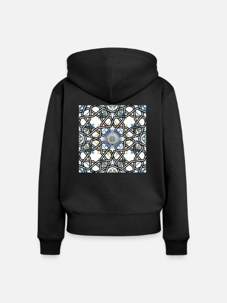6 Original - Frauen Premium Bio Zip Hoodie - Schwarz
